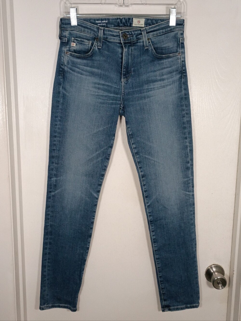 AG Adriano Goldschmied 27R Jeans Prima Ankle Cigarette Mid Rise Skinny Y2K